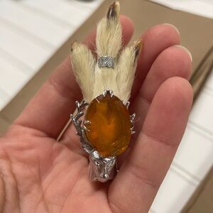 Vintage Scottish Grouse Foot Kilt Pin Brooch